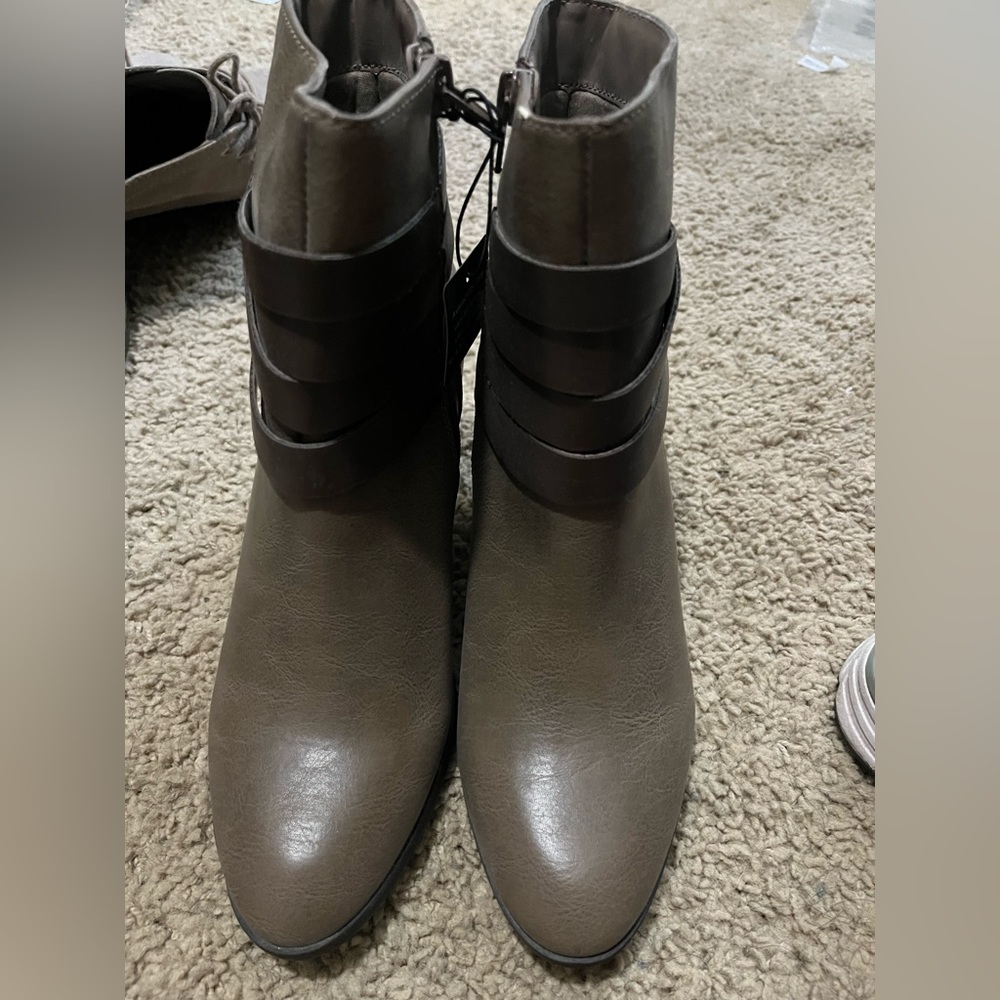 Brown booties